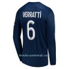 Camiseta de fútbol Manga Larga Paris Saint-Germain Verratti 6 Primera Equipación 2022-23 - Hombre